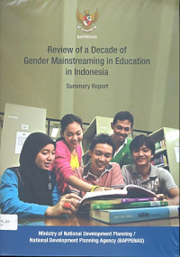 Image of Review of a decade of gender mainstreaming in education in Indonesia: summary report