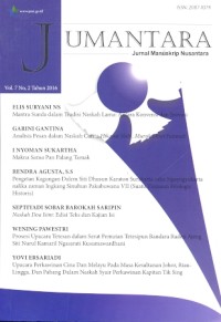 Jumantara: Jurnal Manuskrip Nusantara vol. 7 no, 1 tahun 2016