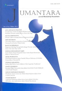 Jumantara: Jurnal Manuskrip Nusantara vol. 6 no.2 tahun 2015
