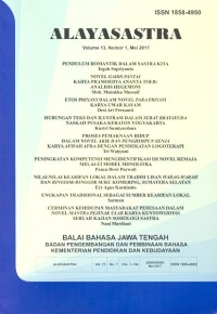 Alayasastra volume 13, nomor 1, mei 2017
