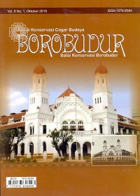 Jurnal konservasi cagar budaya borobudur vol. 9 no. 1, oktober 2015