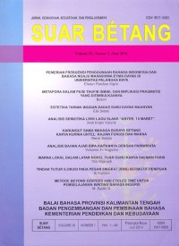 Suar betang volume ix, nomor 1, juni 2014