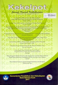 Kekelpot : Jurnal ilmiah kebahasaan vol.13, agustus 2017