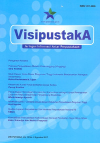 Image of Visipustaka vol. 19 no. 2 agustus 2017