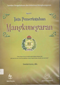 Image of Tata pemerintahan mangkunegara