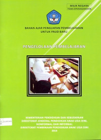 Image of Bahan ajar penguatan pembelajaran untuk PAUD baru: pengelolaan pembelajaran