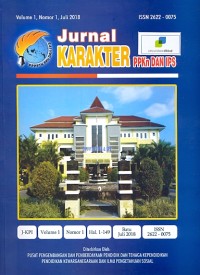 Jurnal karakter PPKn dan IPS [volume 1, nomor 1, juli 2018]