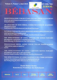 Jurnal bebasan [volume 5, nomor 1, juni 2018]