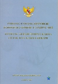 Undang-undang Republik Indonesia Nomor 13 Tahun 2018 Tentang Serah Simpan Karya Cetak dan Karya Rekam
