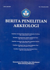 Berita penelitian arkeologi no. 1 desember 2014