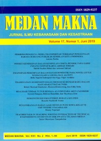 Medan makna (Jurnal Ilmu kebahasaan dan kesastraan) vol. 17, nomor 1, juni 2019
