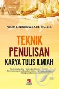 Teknik penulisan karya tulis ilmiah