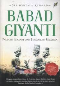 Babad giyanti : palihan nagari dan perjanjian salatiga
