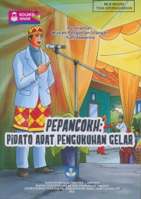 Pepancokh : pidato adat pengukuhan gelar