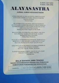 Alayasastra : jurnal ilmiah Kesusastraan volume 15 nomor 2, November 2019