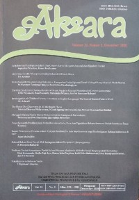 Aksara volume 32, nomor 2, desember 2020