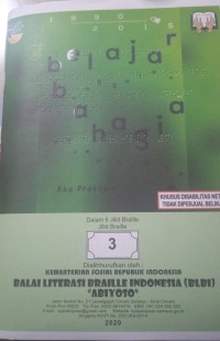 Belajar bahagia jilid braille 4