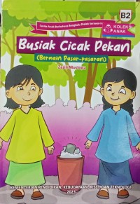 Busiak cicak pekan = bermain pasar-pasaran