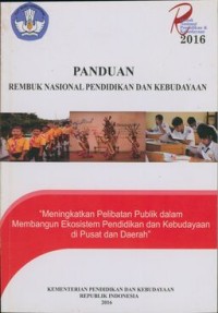 Panduan rembuk nasional pendidikan dan kebudayaan 2016