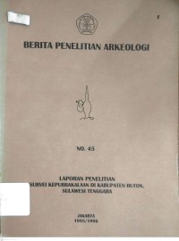 Berita penelitian arkeologi no 12 : laporan hasil survei di daerah Nusa Tenggara Barat
