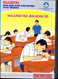 Image of Majunetra media audio jelang ujian nasional untuk tunanetra: majunetra jenjang SD [CD]