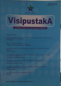 Visipustaka vol. 21, no. 2 Agustus 2019